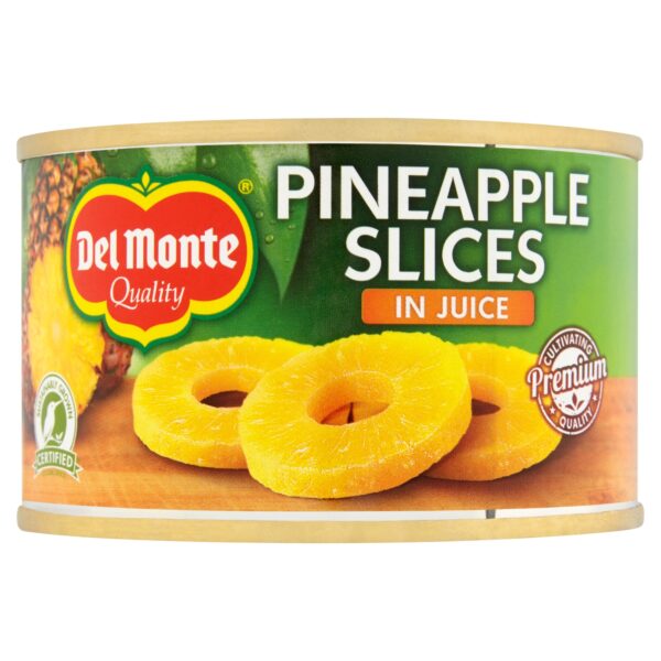 DEL MONTE PINEAPPLE SLICES IN JUICE 220G