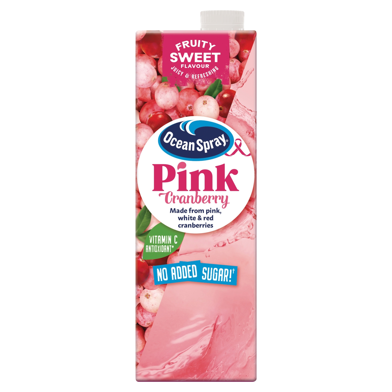 OCEAN SPRAY PINK CRANBERRY JUICE DRINK 1L - Image 1