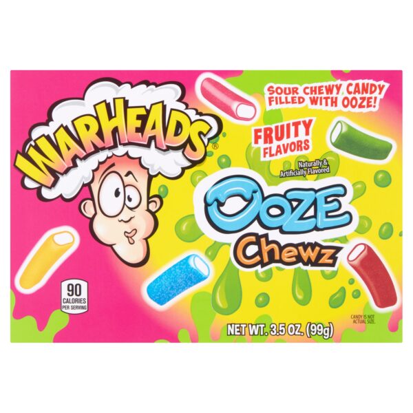 WARHEADS OOZE CHEWS THEATRE BOX 99G