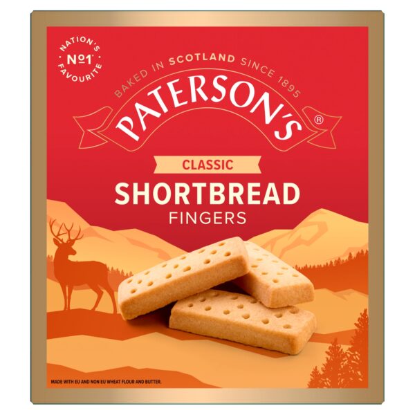 PATERSONS SCOTTISH SHORTBREAD FINGERS 300G
