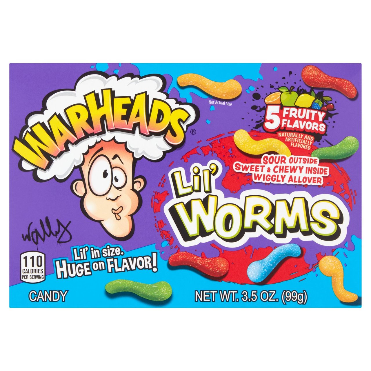 WARHEADS LIL WORMS 99G - Image 1