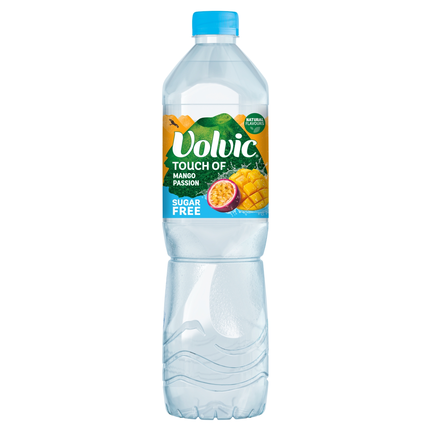 VOLVIC TOUCH OF FRUIT MANGO & P/FRUIT S/FREE 1.5L - Image 1