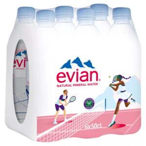 EVIAN MINERAL WATER 6X500ML