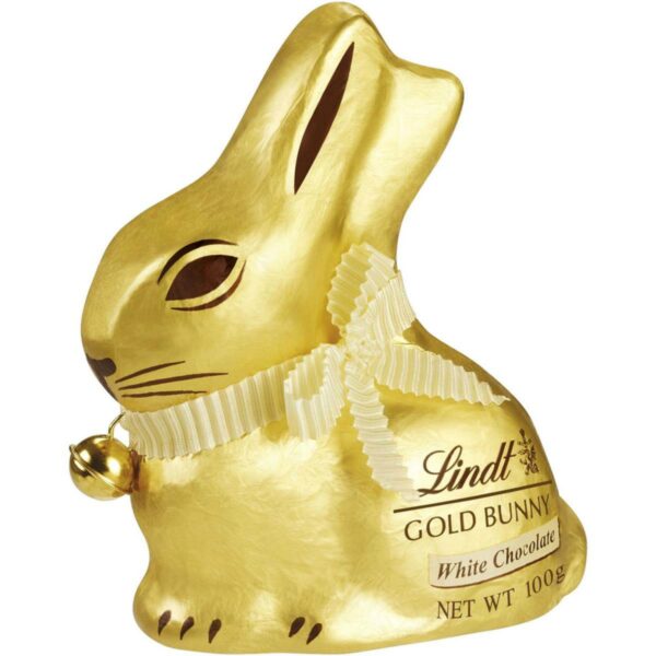 LINDT GOLD BUNNY WHITE CHOCOLATE 100G