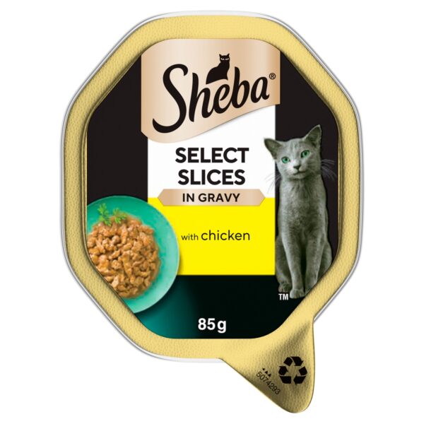 SHEBA TRAY SELECT SLICES IN GRAVY WITH CHICKEN 85G