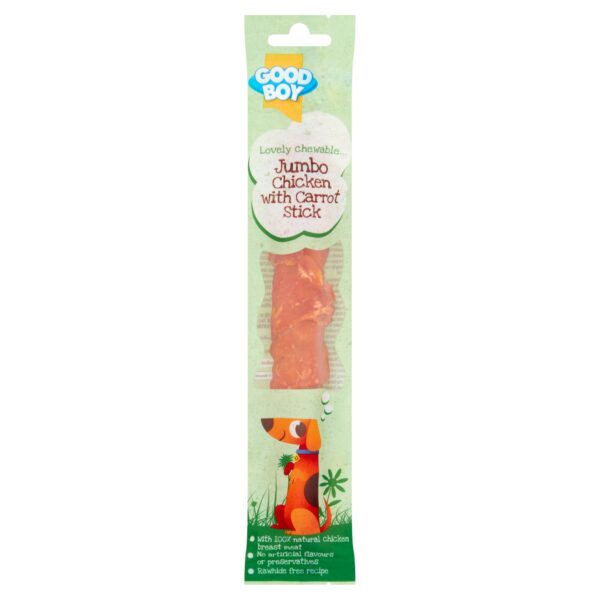 GOOD BOY JUMBO CHICKEN WITH CARROT STICK 100G