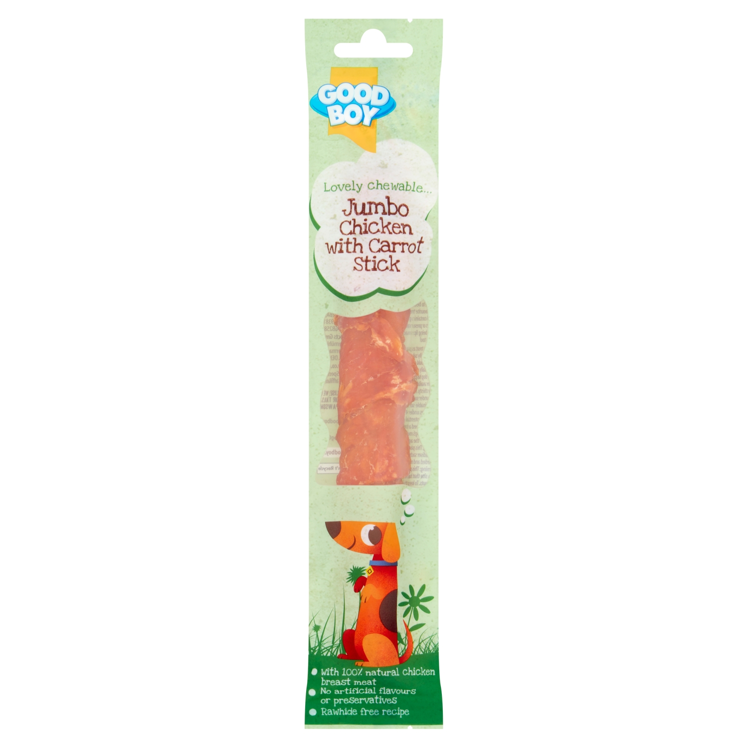 GOOD BOY JUMBO CHICKEN WITH CARROT STICK 100G - Image 1