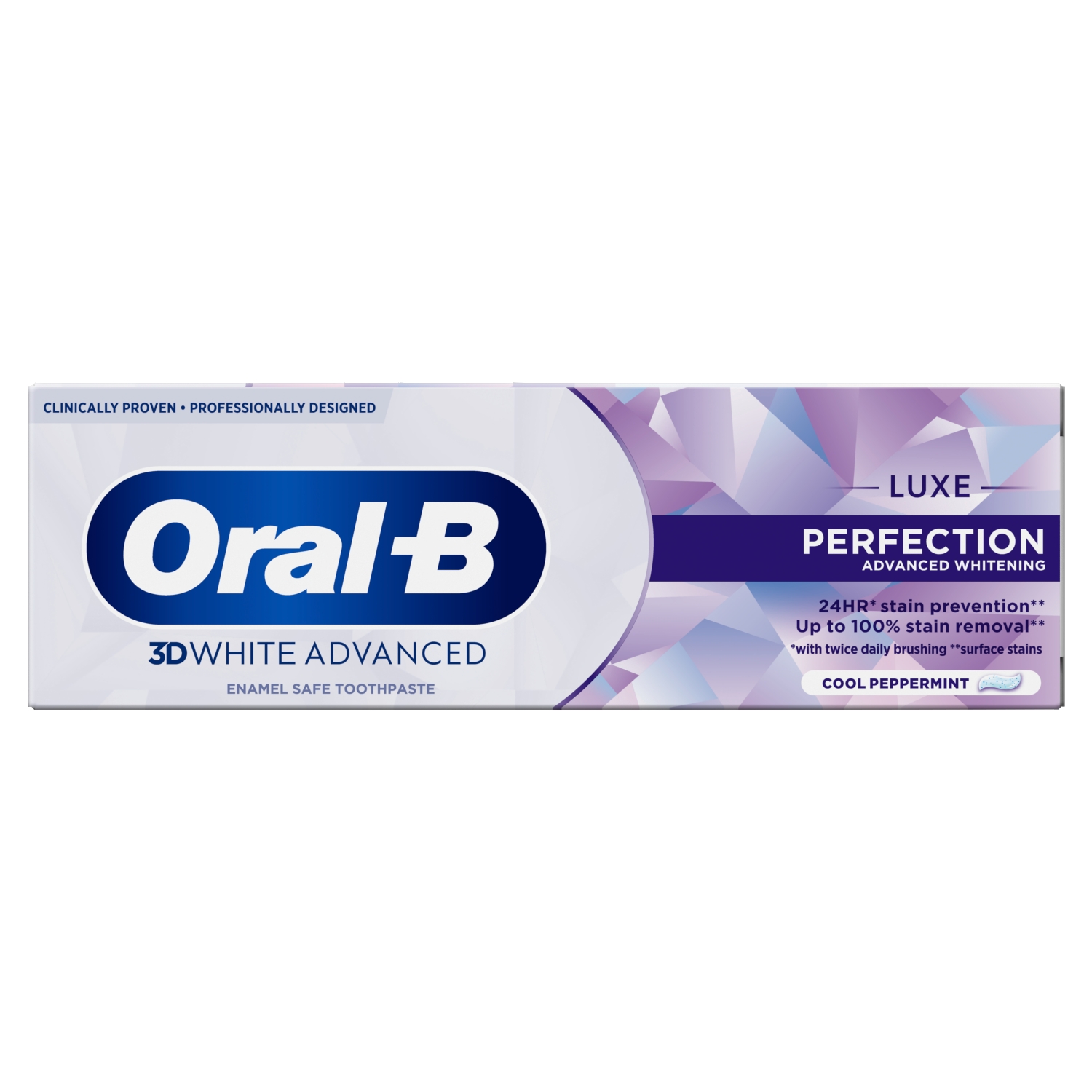 ORAL-B 3D WHITE LUXE PERFECTION TOOTHPASTE 75ML - Image 1