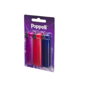 POPPELL ELECTRONIC LIGHTER 3PK