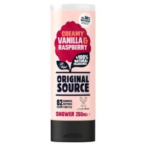5000101077005_0.jpg ORIGINAL SOURCE SHOWER GEL VANILLA&RASPBERRY 250ML