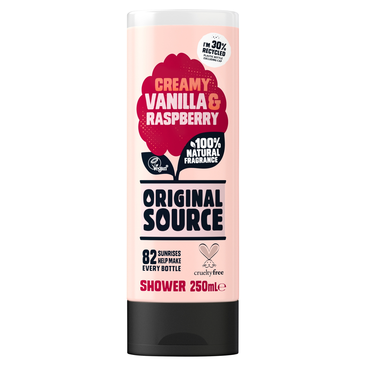 ORIGINAL SOURCE SHOWER GEL VANILLA&RASPBERRY 250ML - Image 1