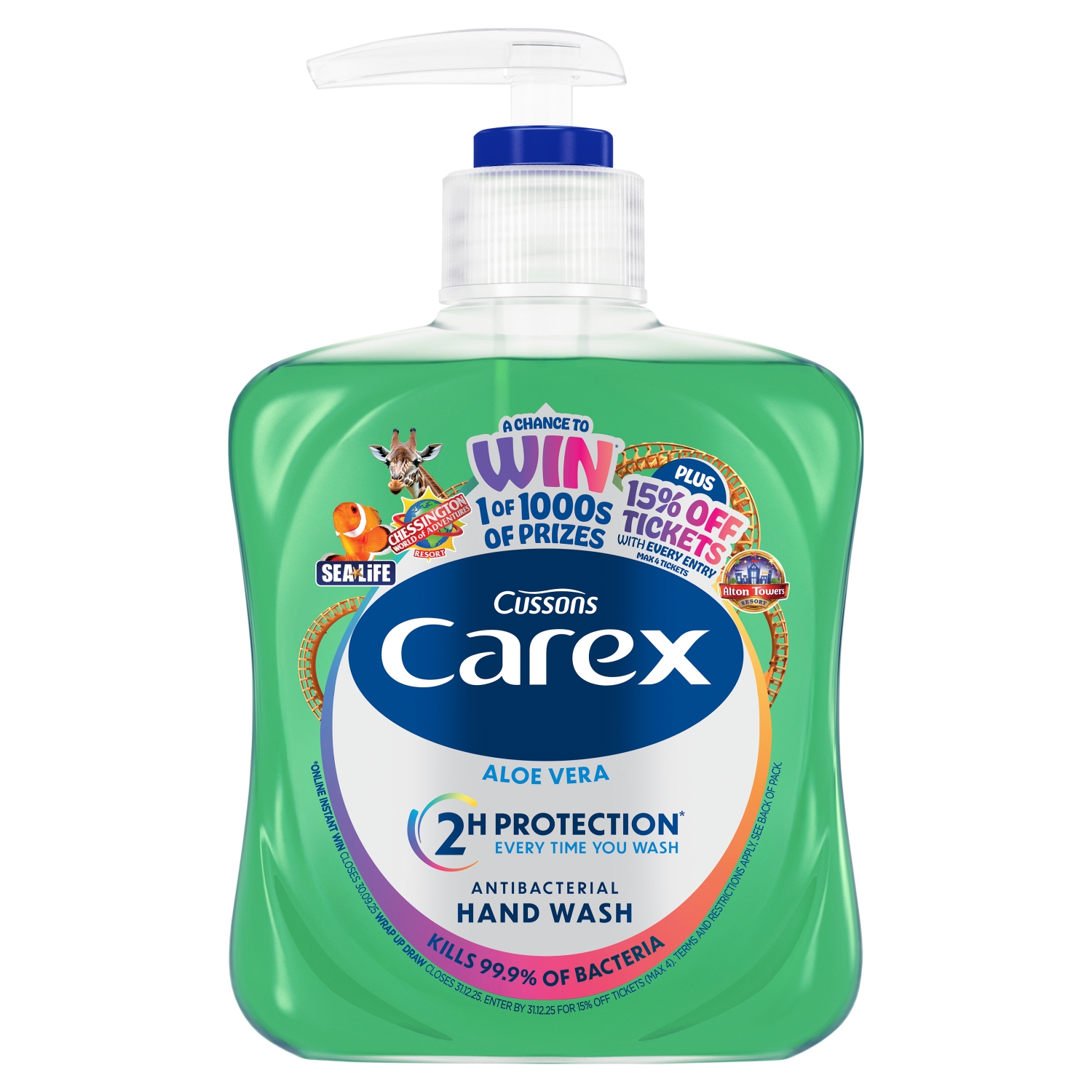 CAREX COMPLETE ALOE VERA HAND WASH 250ML - Image 1