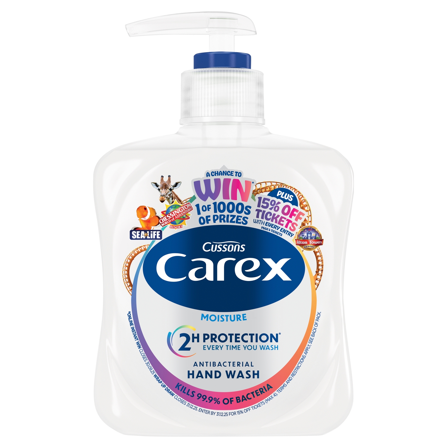 CAREX HANDWASH MOISTURE PLUS 250ML - Image 1