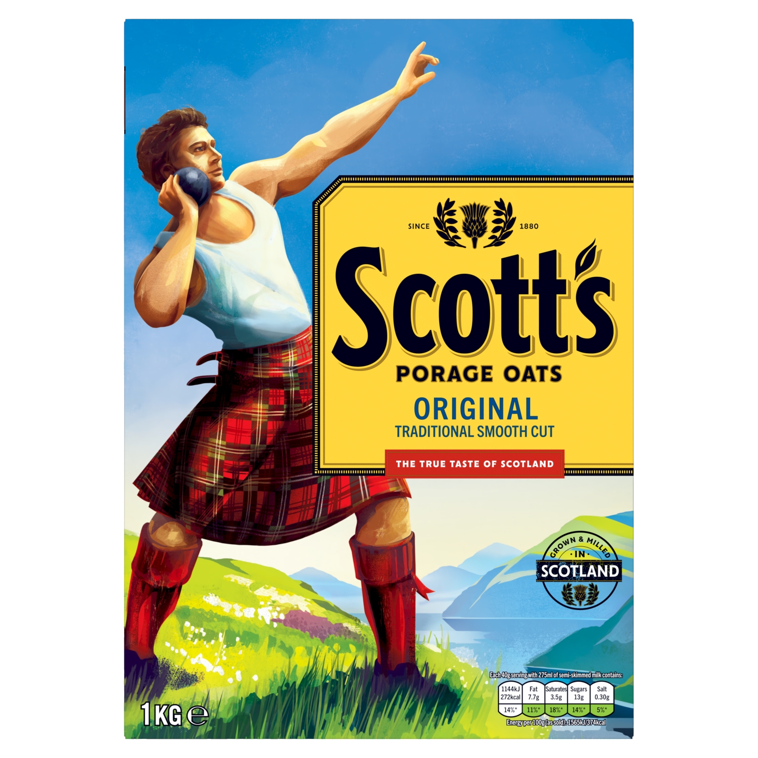 SCOTTS PORAGE OATS ORIGINAL PORRIDGE OATS 1KG - Image 1