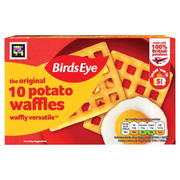 BIRDS EYE 10 POTATO WAFFLES 567G