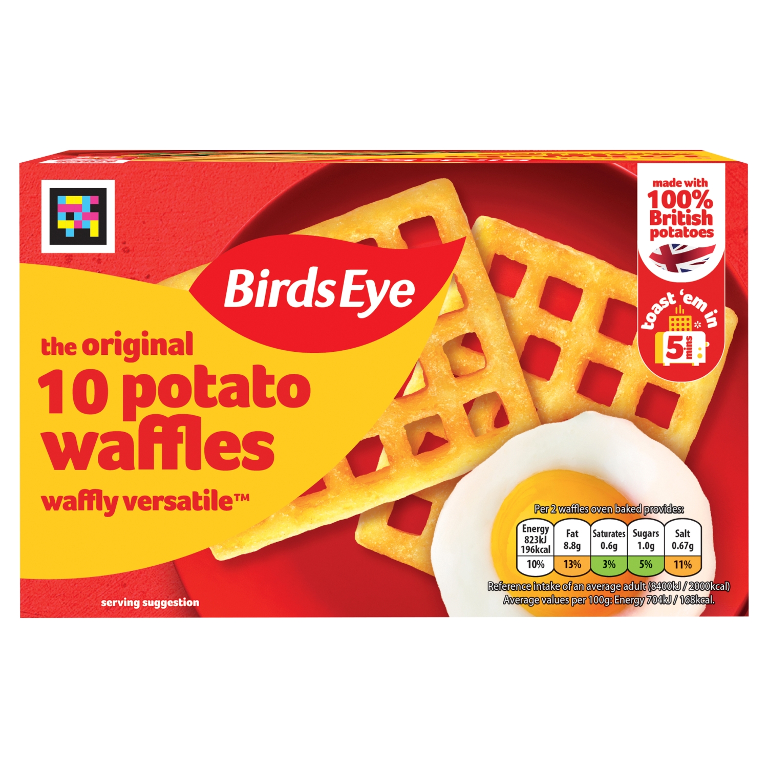 BIRDS EYE 10 POTATO WAFFLES 567G - Image 1
