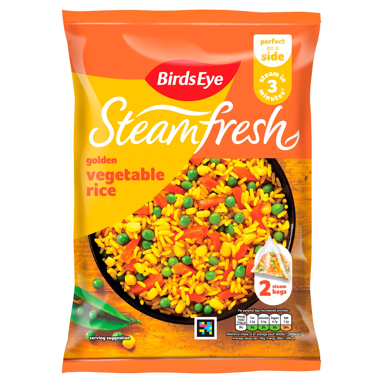BIRDS EYE RICE FUSIONS GOLDER VEGETABLE RICE 380G - Image 1