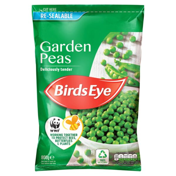 BIRDS EYE GARDEN PEAS 800G