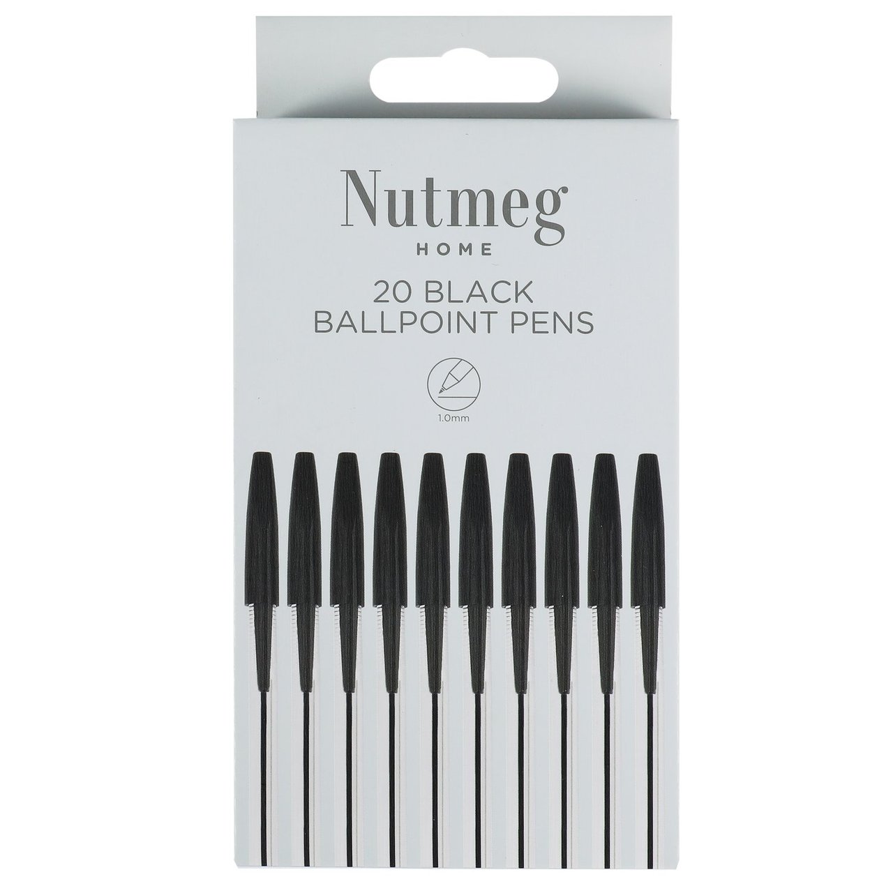 M BLACK BALLPOINT PENS 20 PACK - Image 1