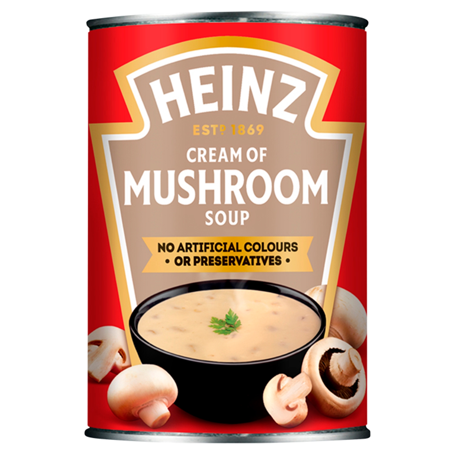 HEINZ CREAM OF MUSHROOM SOUP 400G - Image 1