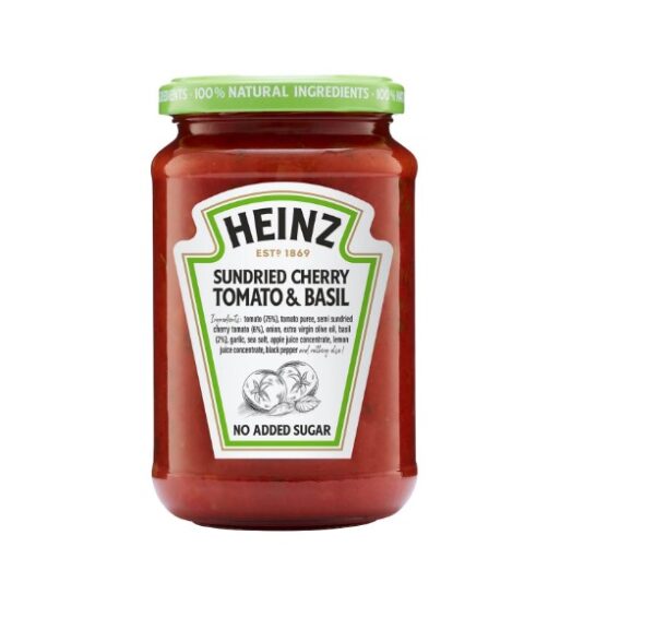 HEINZ CHERRY TOMATO & BASIL PASTA SAUCE 350G