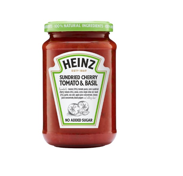 HEINZ CHERRY TOMATO & BASIL PASTA SAUCE 350G - Image 1