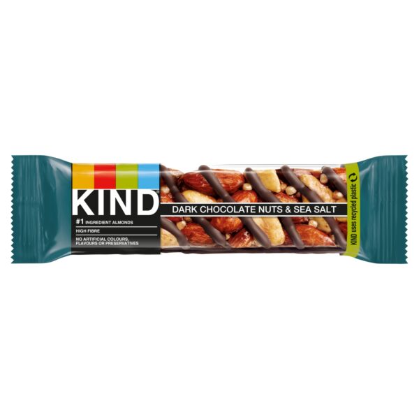KIND DARK CHOCOLATE NUTS & SEA SALT 40G