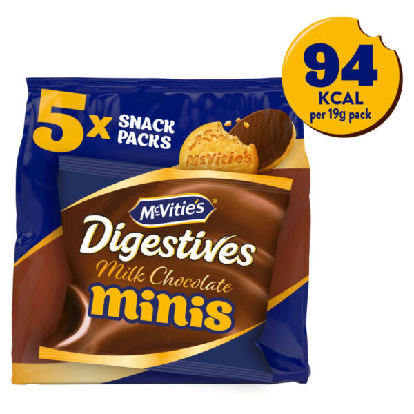 MCVITIES MINI CHOCOLATE DIGESTIVES 95G