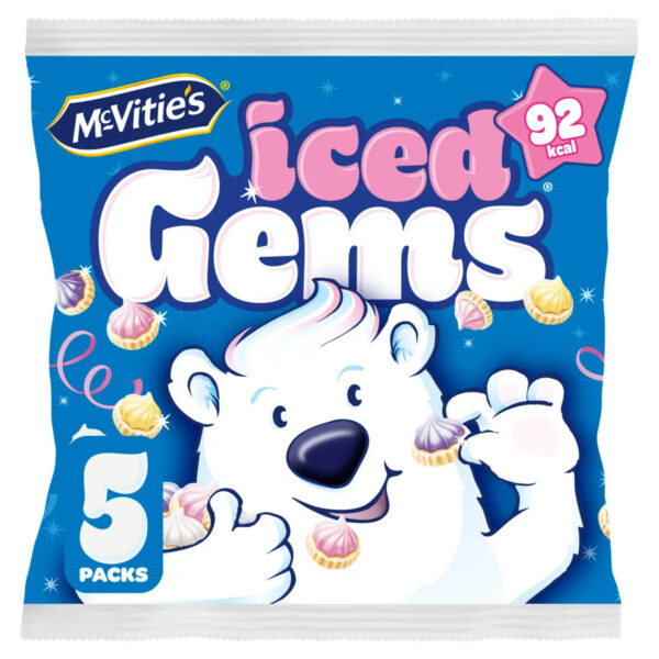 MCVITIES ICED GEMS 5PK 115G