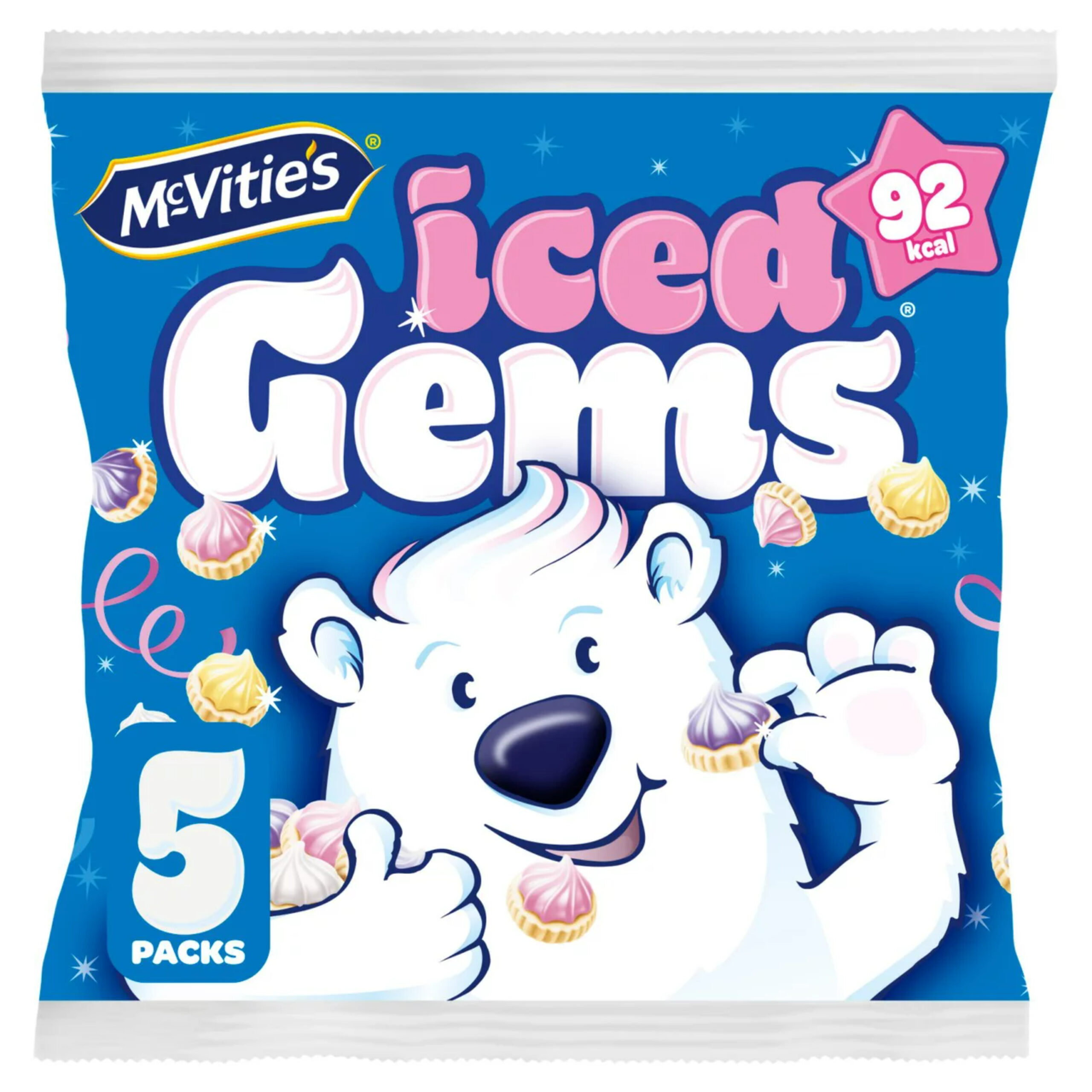 MCVITIES ICED GEMS 5PK 115G - Image 1