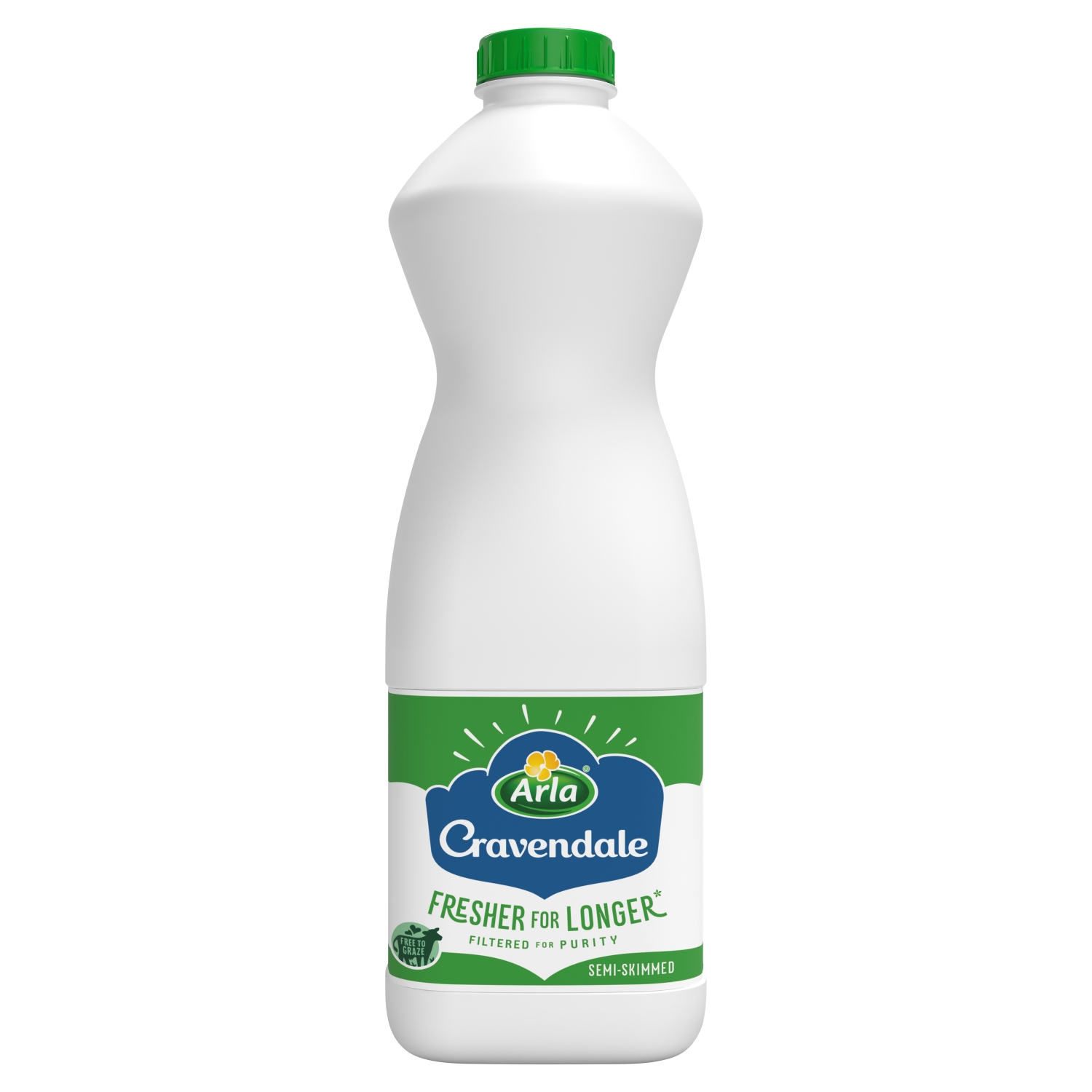 CRAVENDALE SEMI SKIMMED FRESH MILK 1L - Image 1