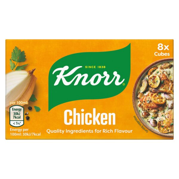 KNORR CHICKEN STOCK CUBES 8S