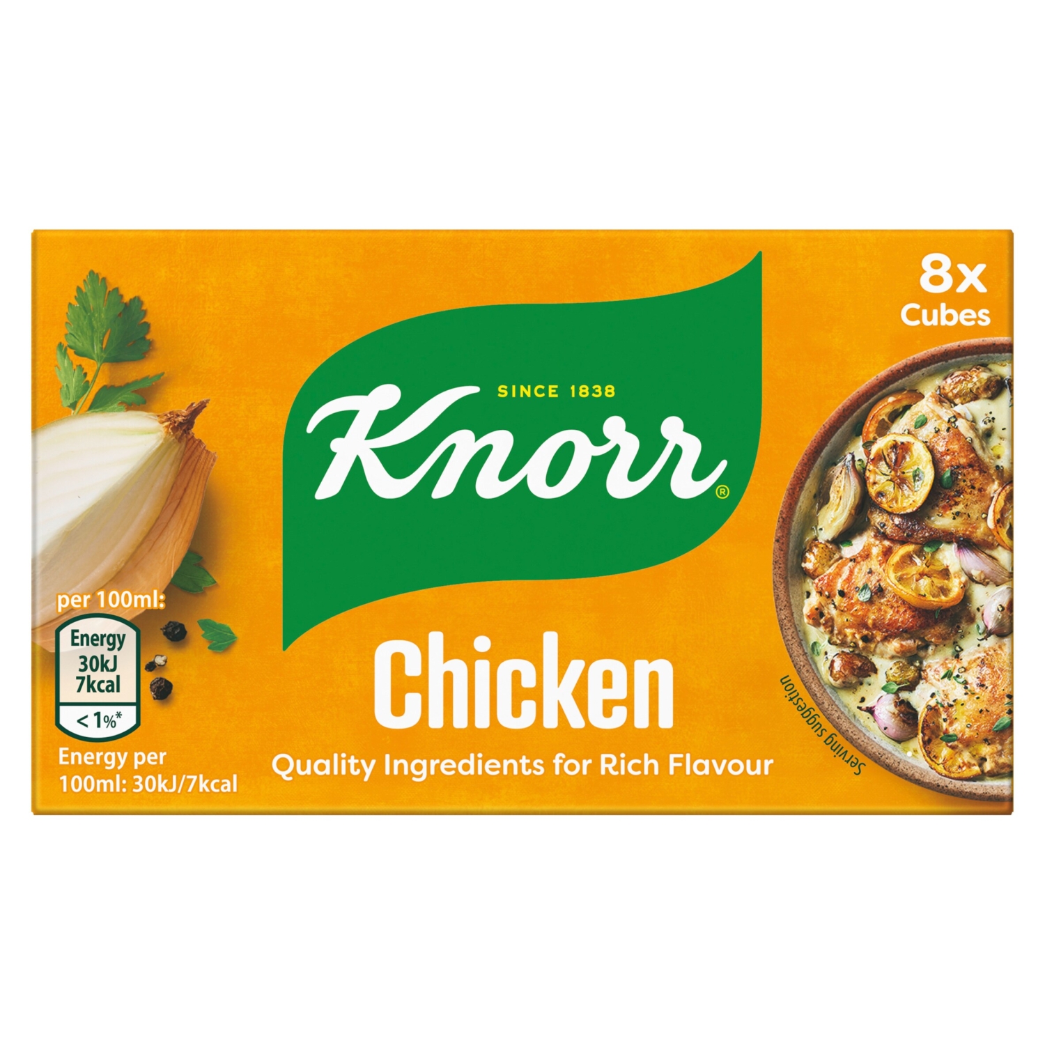 KNORR CHICKEN STOCK CUBES 8S - Image 1