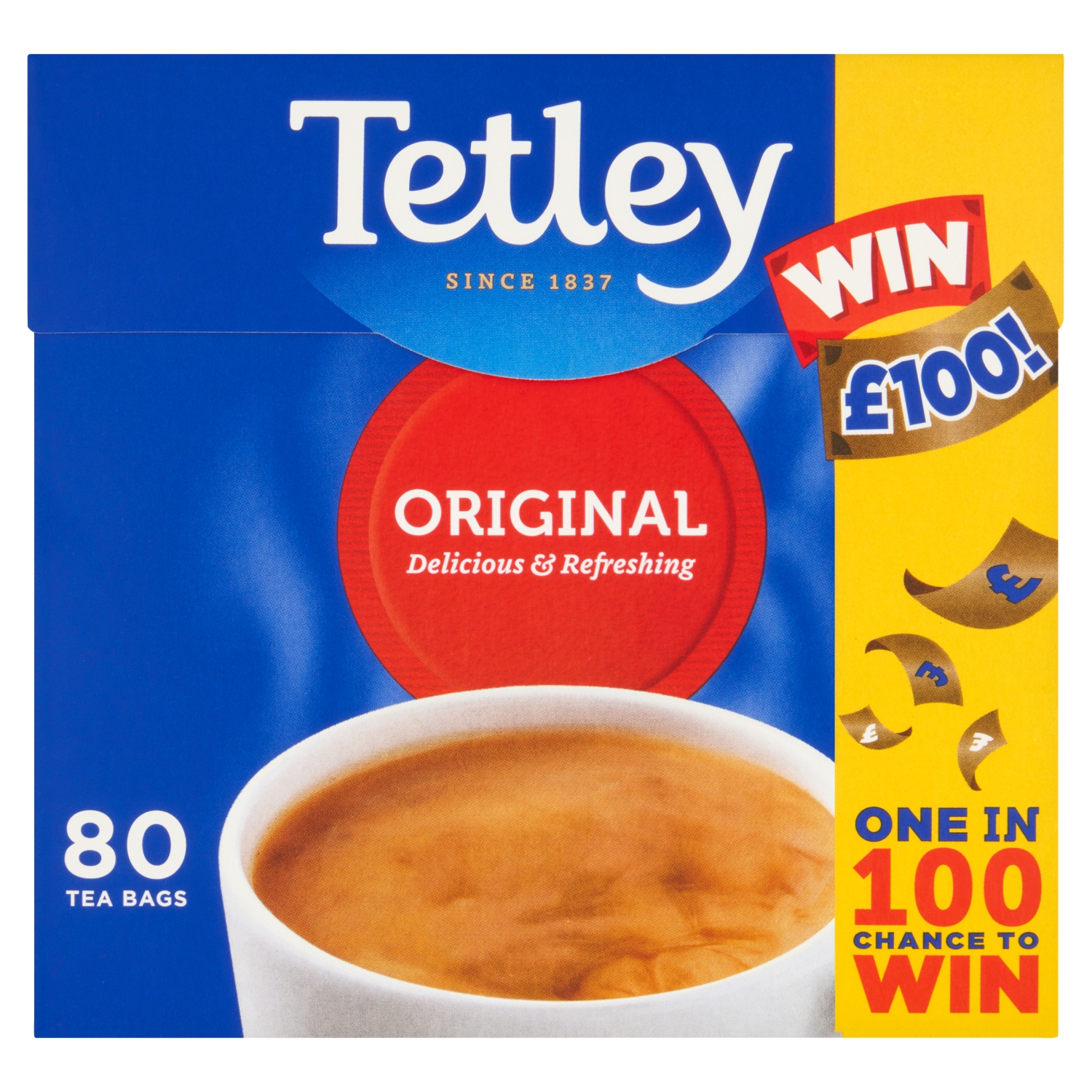 TETLEY ORIGINAL TEA BAGS 80S 250G - Image 1