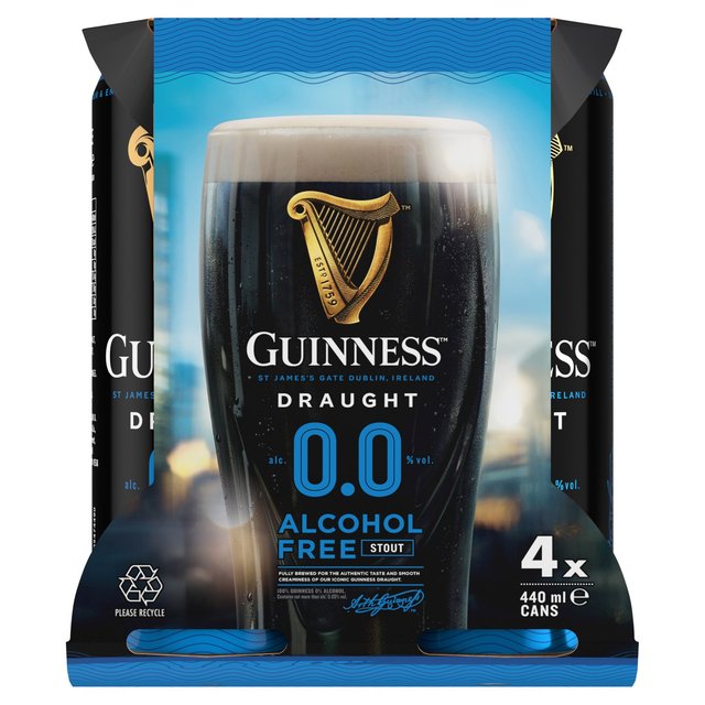 GUINNESS DRAUGHT 0.0% 4X440ML - Image 1