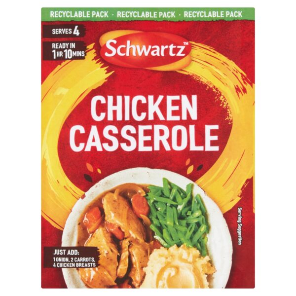 SCHWARTZ AUTHENTIC MIX CHICKEN CASSEROLE 36G