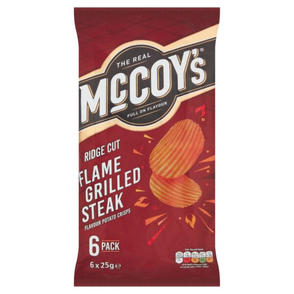 MCCOYS RIDGE CUT FLAME GRILLED STEAK 6X25G