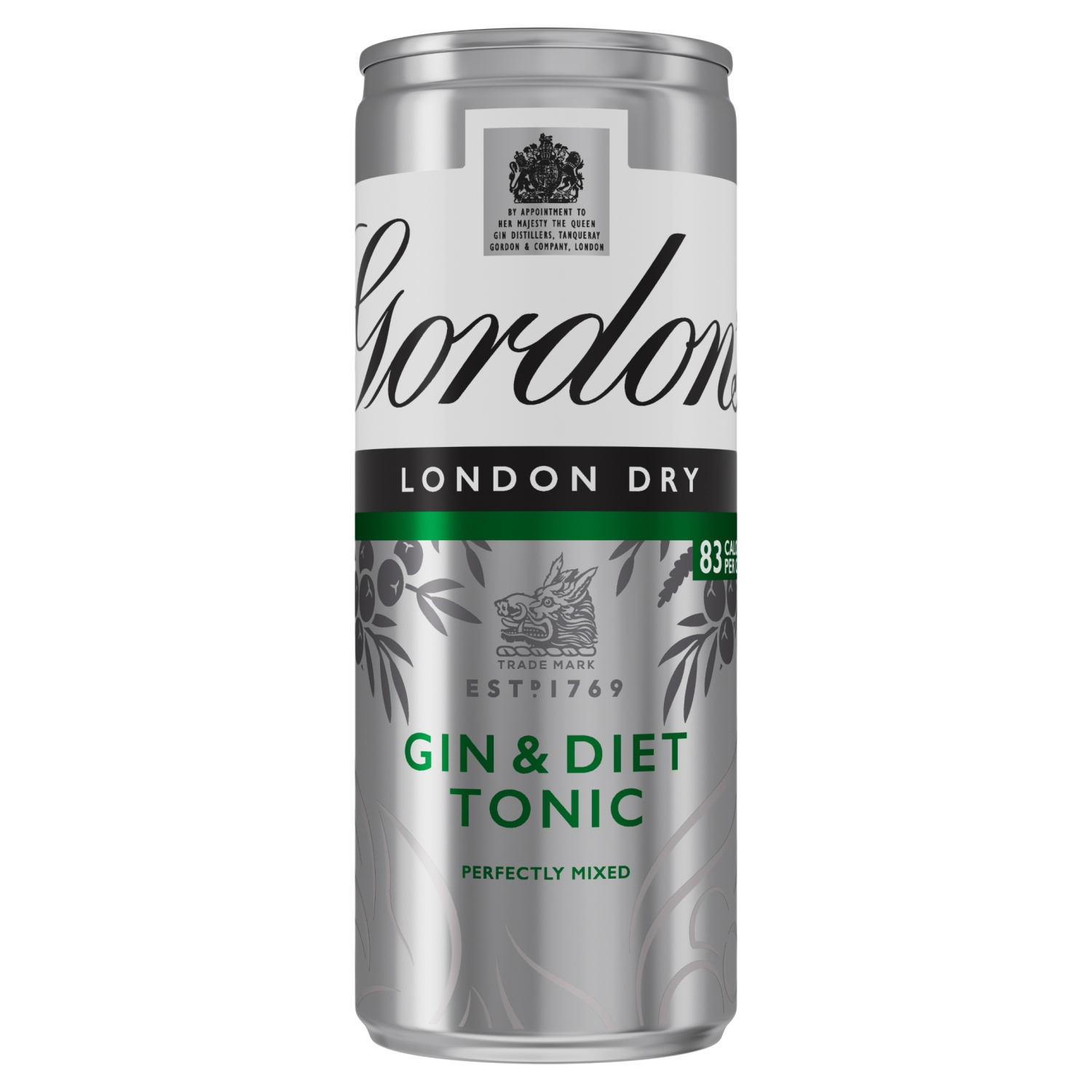 GORDONS & SCHWEPPES SLIMLINE TONIC 5% 250ML - Image 1