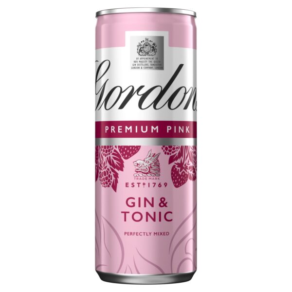 GORDONS PINK GIN & TONIC 250ML