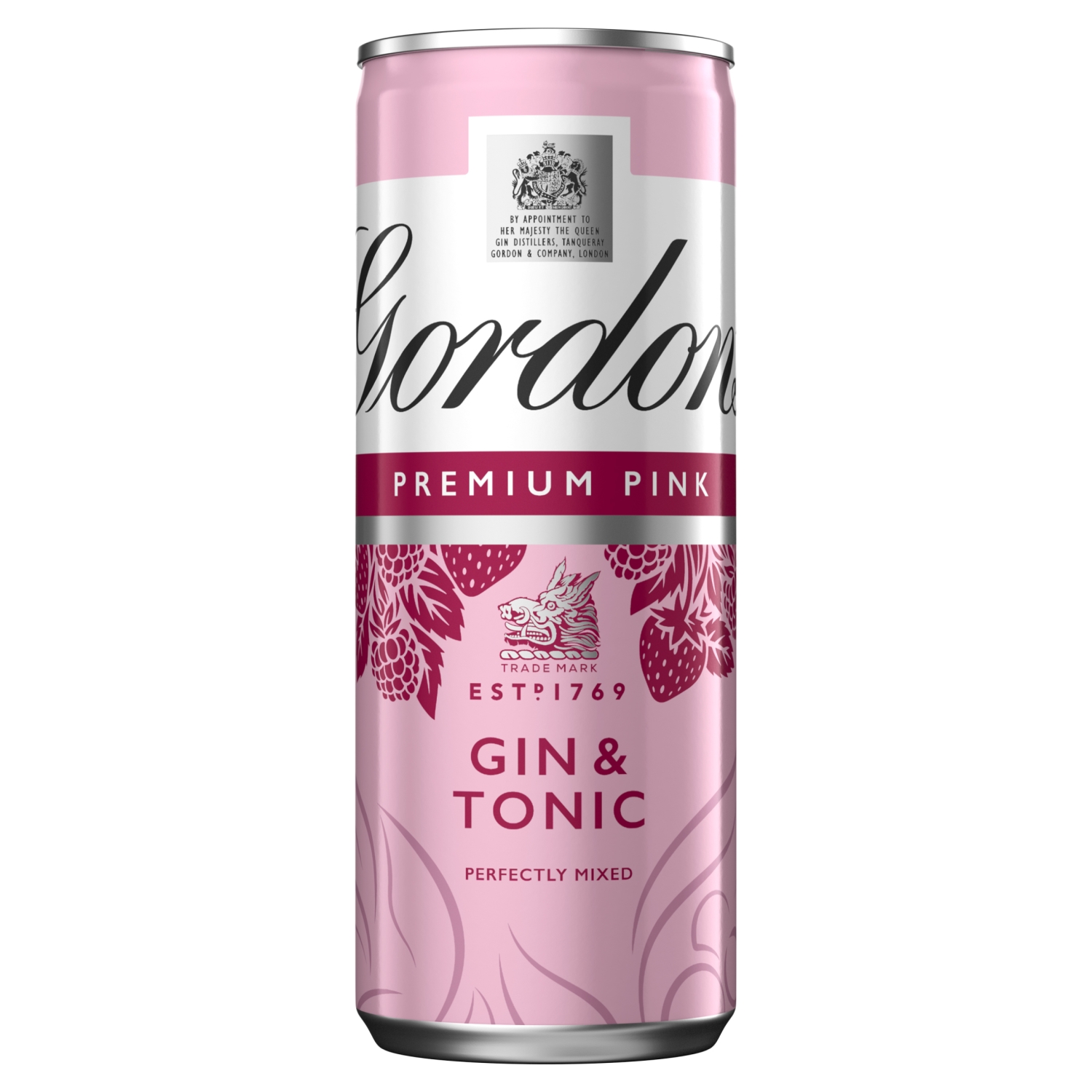 GORDONS PINK GIN & TONIC 250ML - Image 1