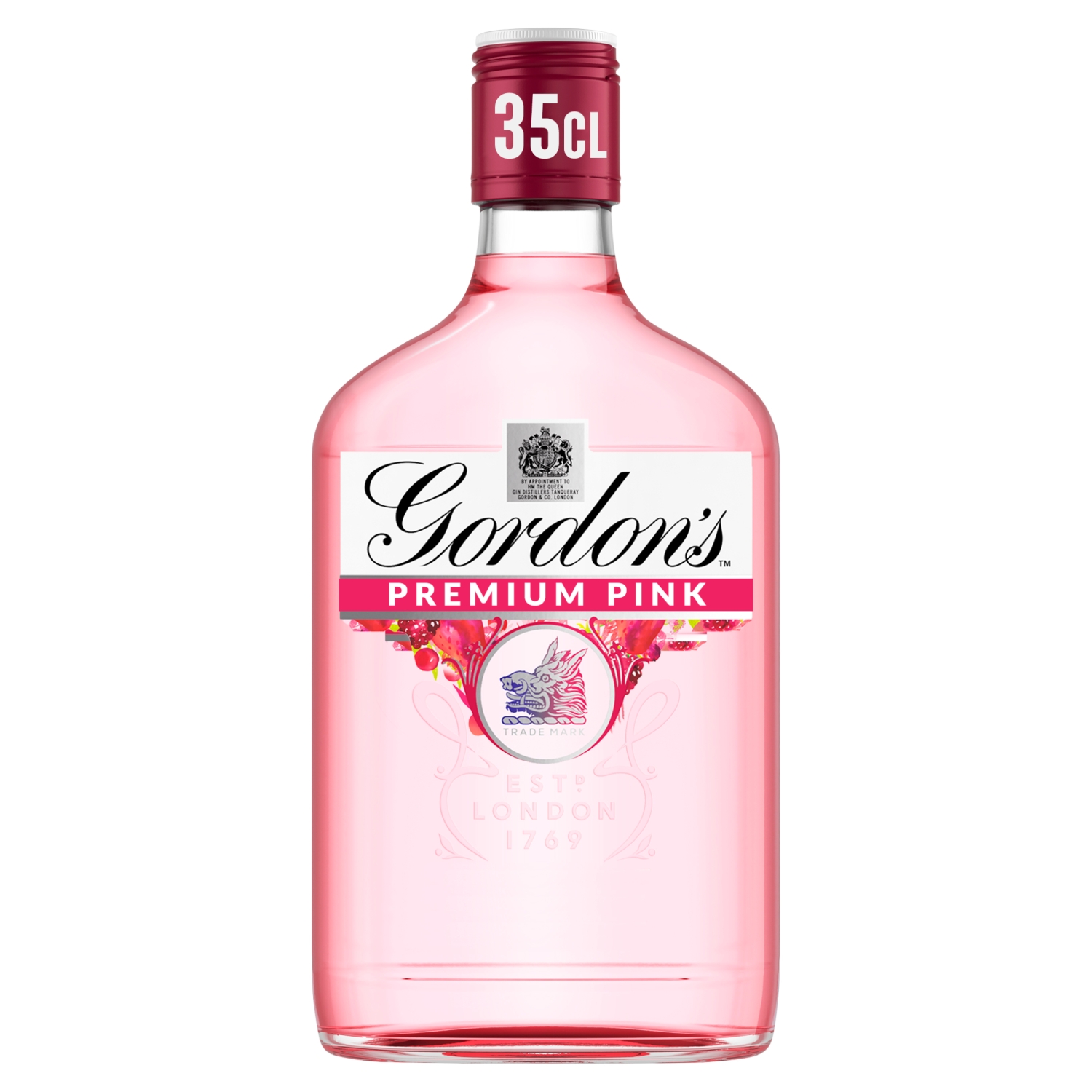 GORDONS PINK GIN 35CL - Image 1