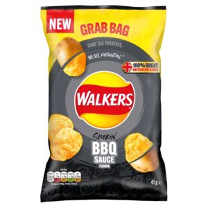 WALKERS CRISPS BBQ 45G