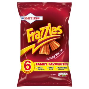 Training Materials SMITHS FRAZZLES CRISPY BACON FLAVOUR 6 X 20G