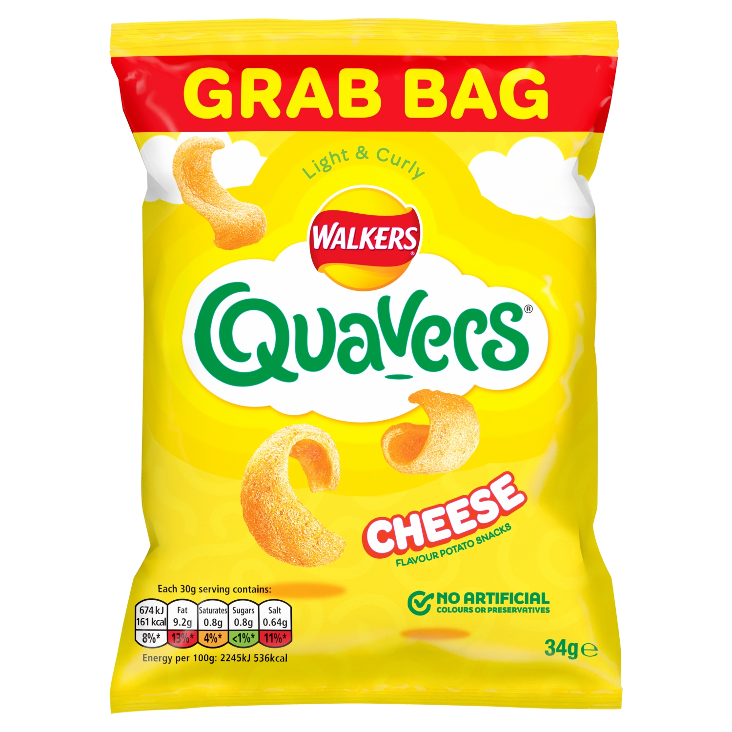 QUAVERS CHEESE 34G - Image 1