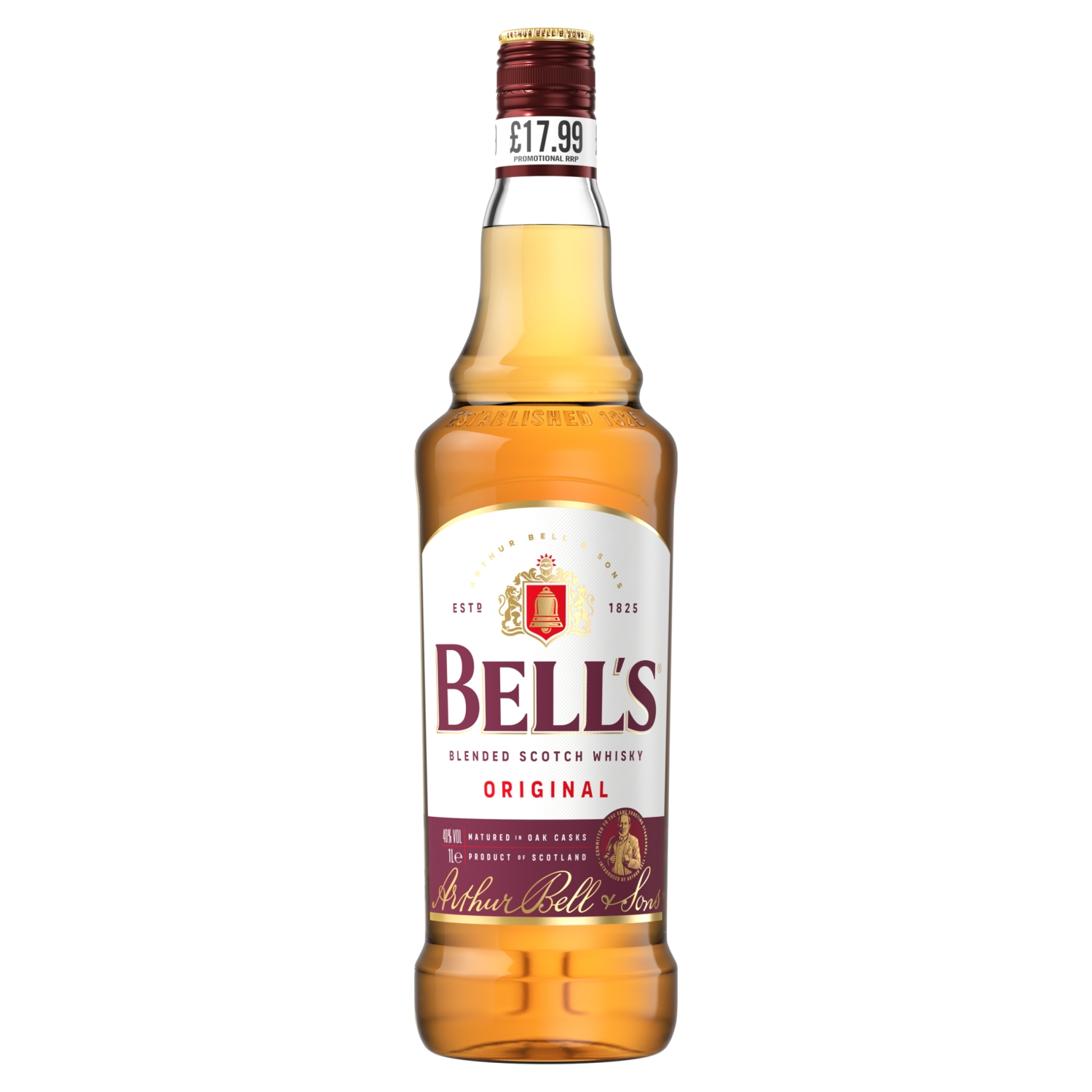 BELLS ORIGINAL 21 70CL ABV 40% 17.99 PMP - Image 1