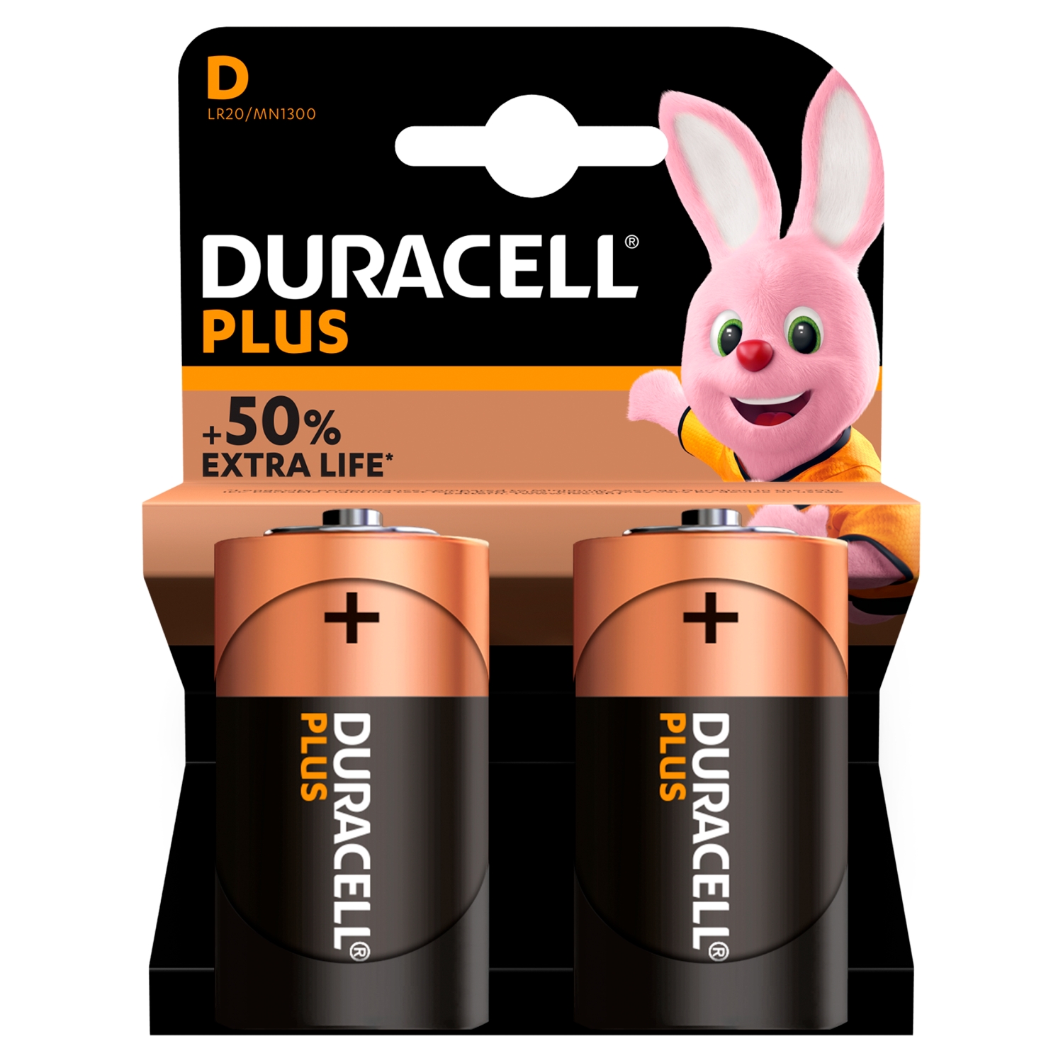 DURACELL PLUS POWER D 2PK - Image 1
