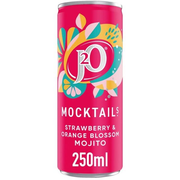J2O MOCKTAIL STRAWB & ORG BLOSSOM MOJITO 250ML