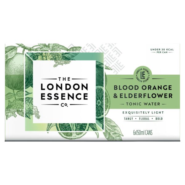 THE LONDON ESSENCE CO ORANGE/EFLOWER TONIC 6X150ML