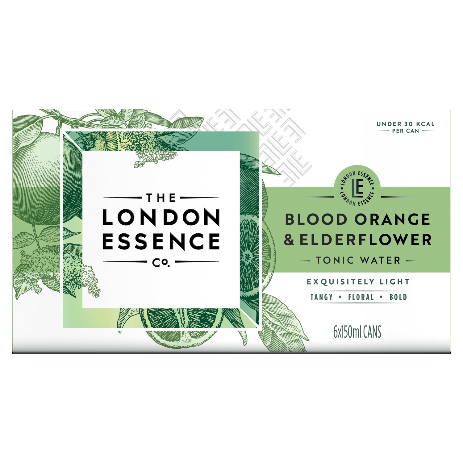 THE LONDON ESSENCE CO ORANGE/EFLOWER TONIC 6X150ML - Image 1