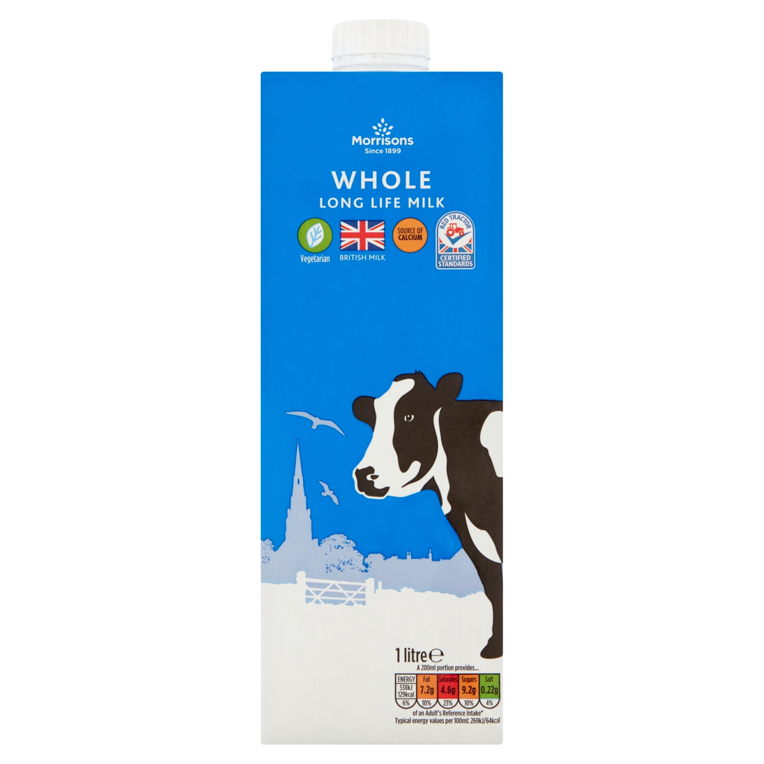 M BRITISH UHT WHOLE MILK 1L - Image 1